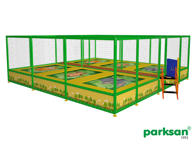 40656 - Trampoline (Six-Piece Net Protection) 670x770 cm